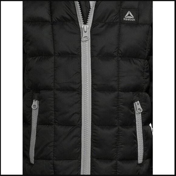 Reebok 12M Black Puffer Jacket Zipper 12 months NEW Birthday Gift NWT Brand new - Picture 6 of 6